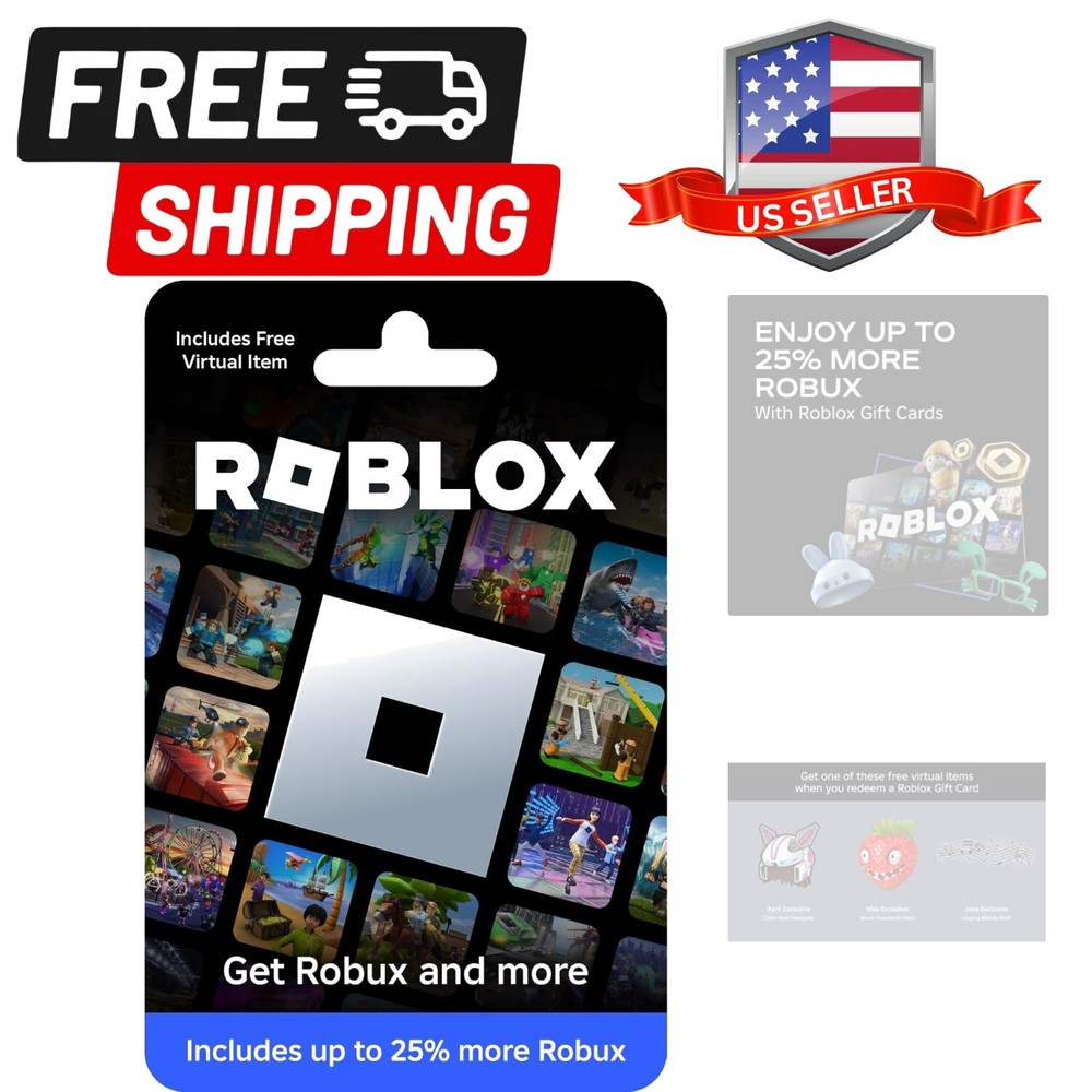 Roblox Digital Gift Card Virtual Item Redeemable Worldwide-image