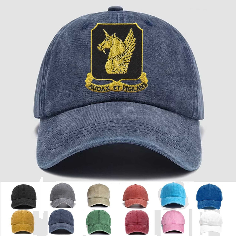 Custom Embroidered Hat 317th Cavalry Regiment, Veteran Cap, Trucker Hat, Gift