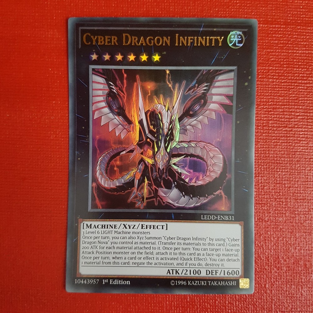 Cyber Dragon Infinity LEDD-ENB31 1st Edition Yugioh Ultra Rare Card