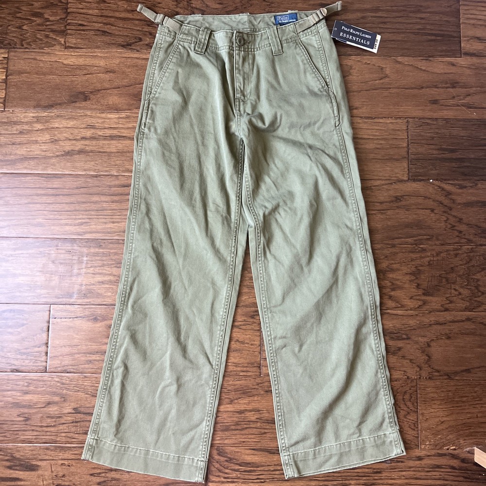 Polo Ralph Lauren Chino Pants Girls Size 12 Olive NWT