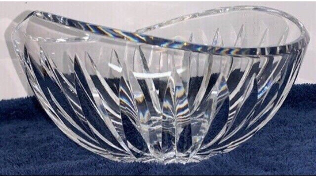 VTG Waterford Crystal Elliptical Teardrop Oval 8