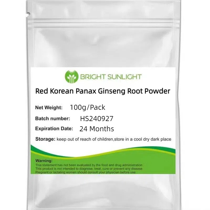 100g Pure Red Korean Panax Ginseng Root Powder for Health Boost