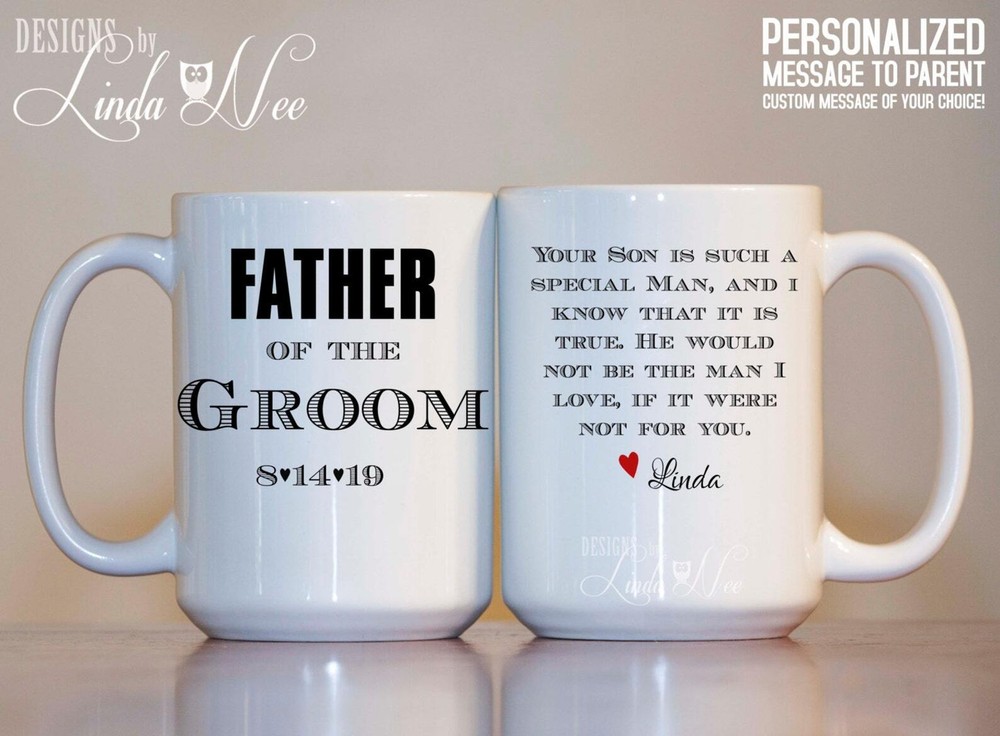 Father Of The Groom Mug Father Of The Groom Gift Personalized Gift For Father Of