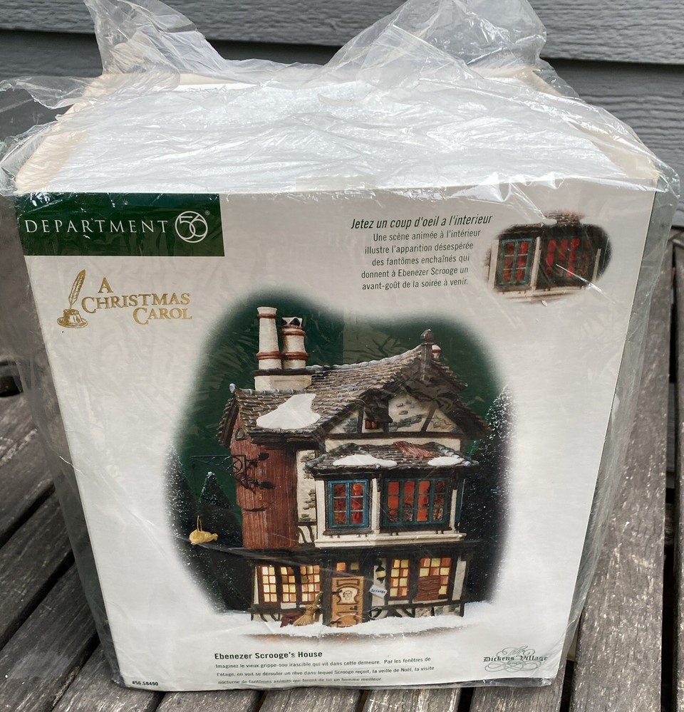 Dept 56 Dickens Village Ebenezer Scrooge Mint House Collectible