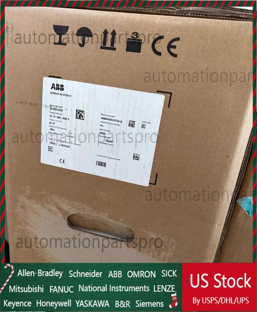 1pc ABB ACS510-01-072A-4 frequency converter 37KW No Keypad