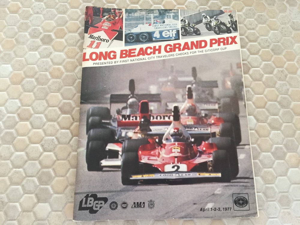 FORMULA 1 F1 OFFICIAL LONG BEACH USA GRAND PRIX OFFICIAL RACE PROGRAM 1977