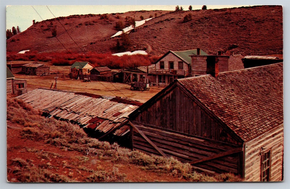 Ghost Town South Pass City Wyoming Gold Mining Women Right To Vote Postcard U26