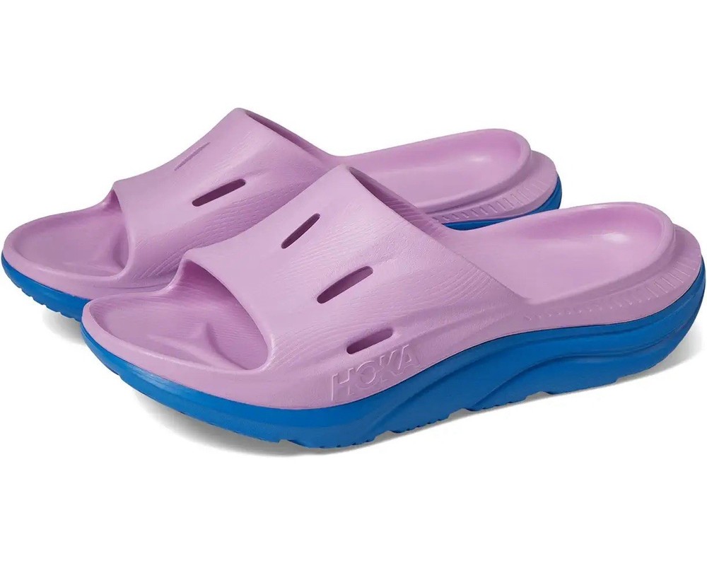 NWT Hoka Ora Recovery Slide 3 – Cyclamen/Coastal Sky – M11/W13 – All Gender