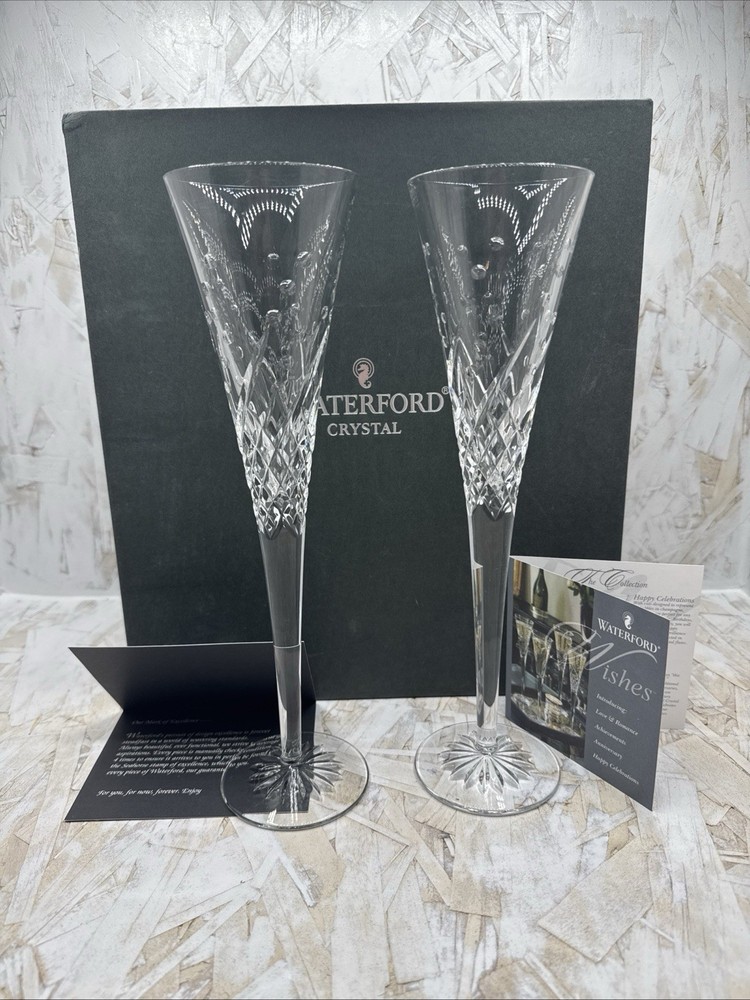 Waterford Happy Celebrations Champagne Flutes Set of 2