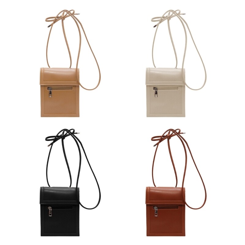 Women Bag Girl Small Vertical Shoulder Bag PU Leather Crossbody Bag