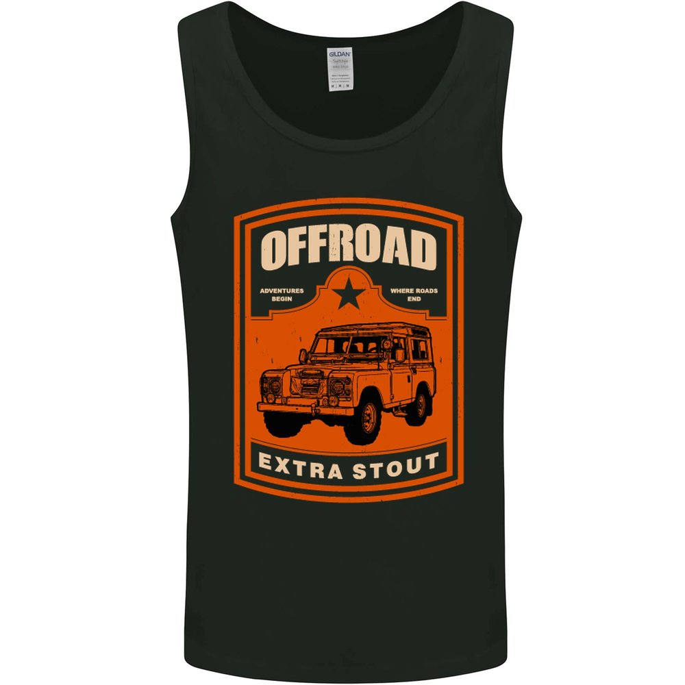 Offroad Extra Stout 4X4 Offroading Off Road Mens Vest Tank Top
