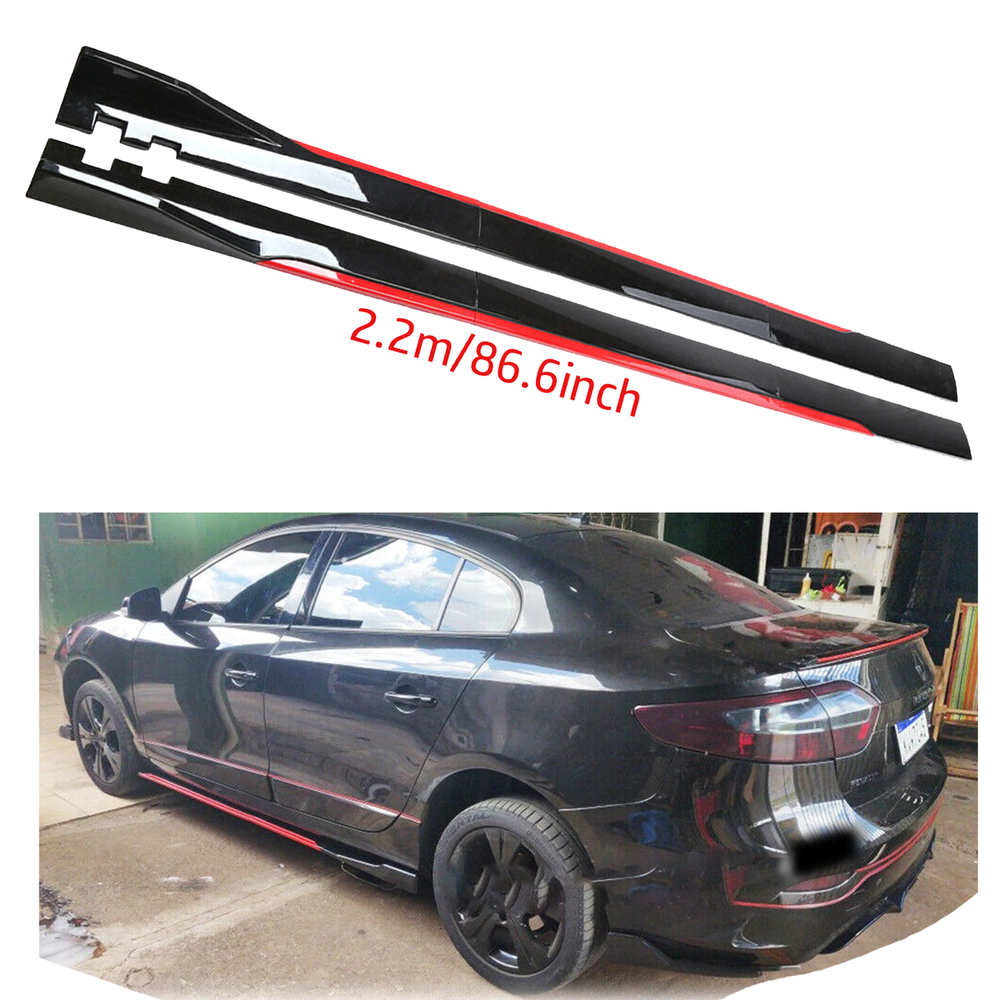 For Nissan Maxima Side Skirt Extension Body Kit Splitter Spoiler Glossy M