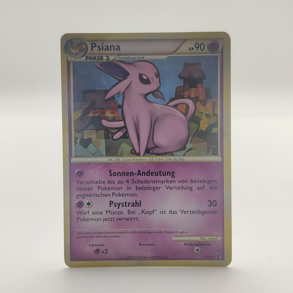 Pokemon TCG Card Psiana 2/90 Holo Undaunted Cracked Ice German