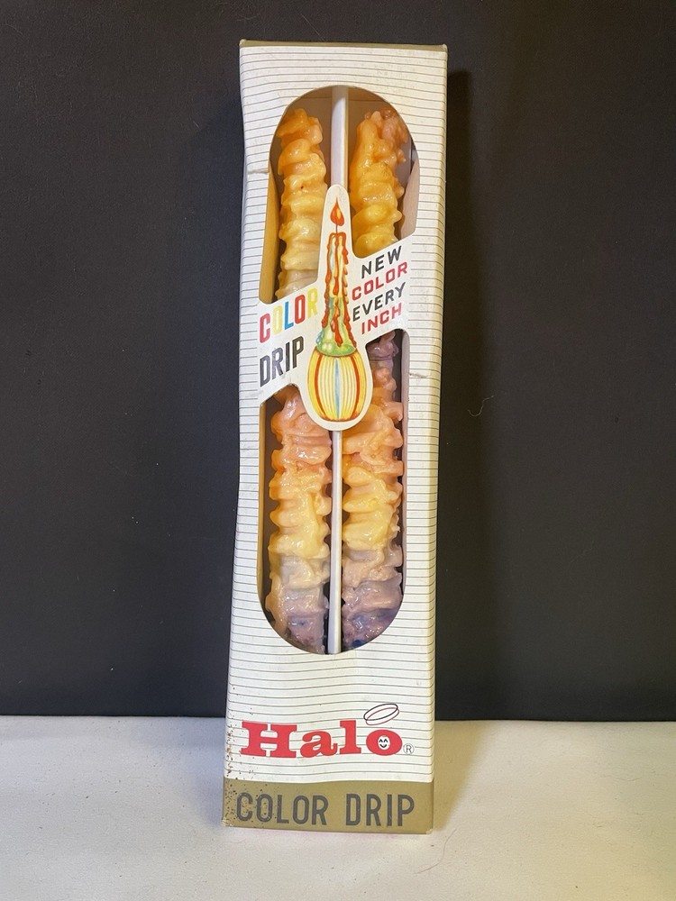Vintage Halo Color Drip Candles Color Every Inch Japan Halloween