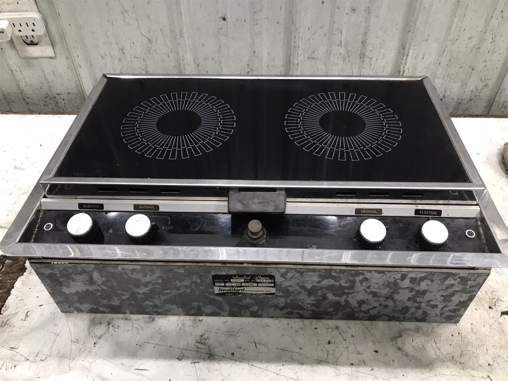 82 Sea Ray Boat SeaWard dual burner alcohol and electric stove range Marine RV