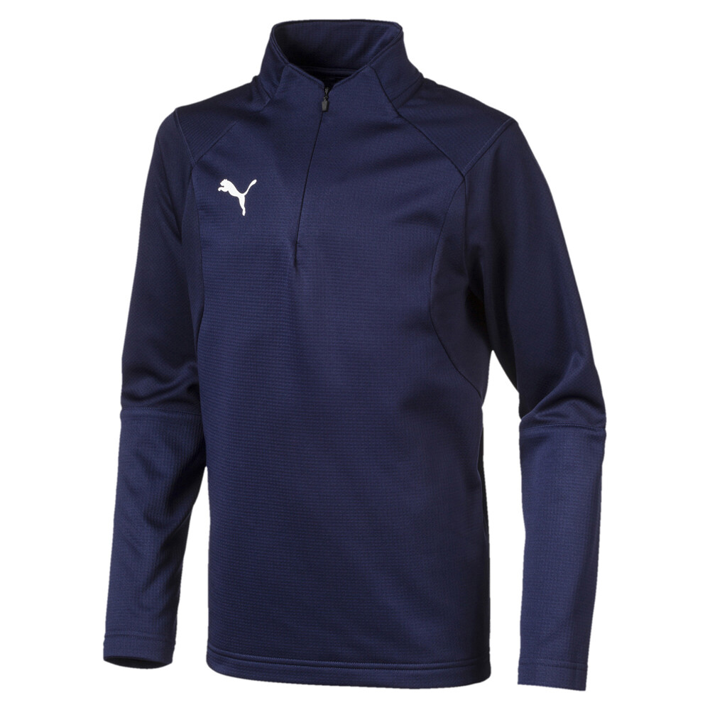 Puma Liga Training 14 Zip Pullover Sweatshirt Youth Boys Size L   655646-06