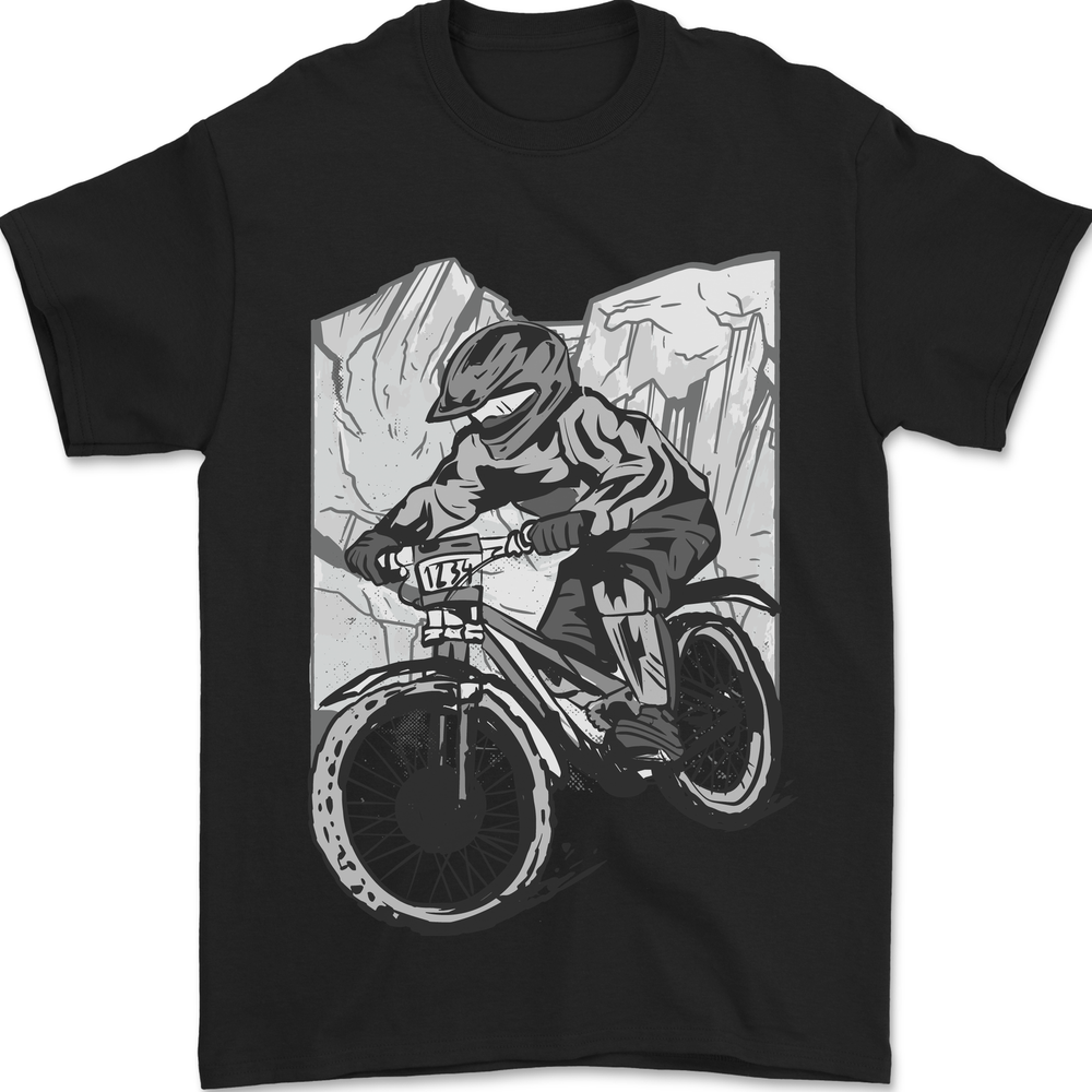 Men’s 100% Cotton Downhill Mountain Biking DH Cycling T-Shirt