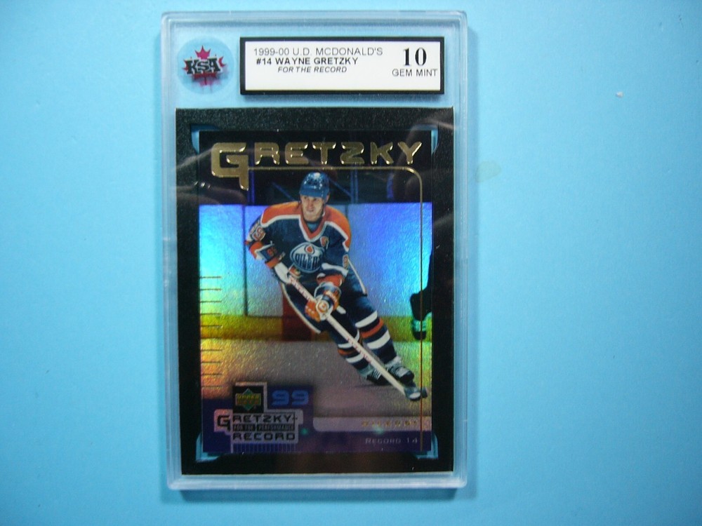 1999/00 UPPER DECK MCDONALD'S HOCKEY CARD #14 WAYNE GRETZKY KSA 10 GEM MINT UD