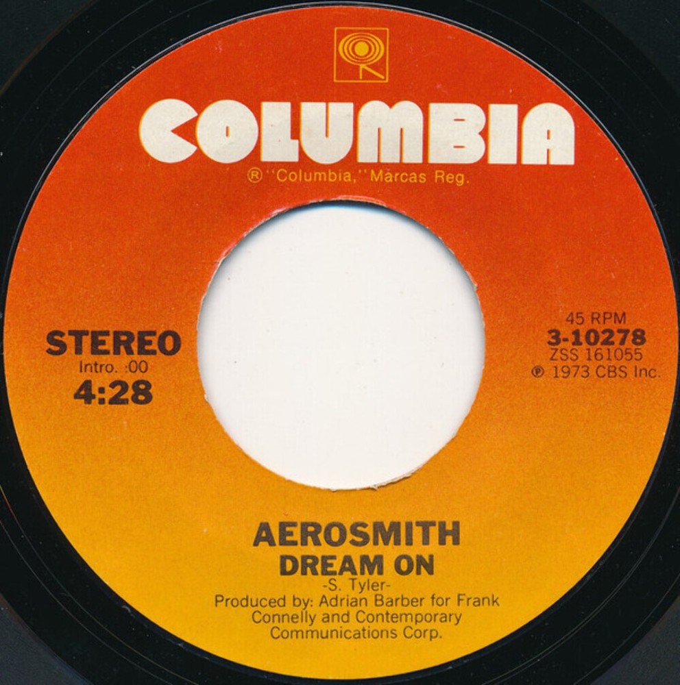 Aerosmith - Dream On - Columbia - 3-10278 - 7