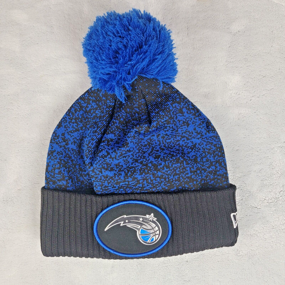 Orlando Magic Hat Mens New Era Beanie With Pom NBA Ski Cap