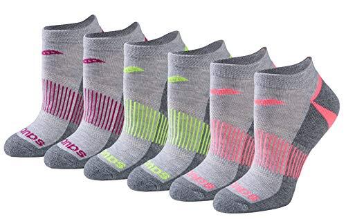 Women's Selective Cushion Performance Shoe Size: 5-10 Grey Assorted (6 Pairs)