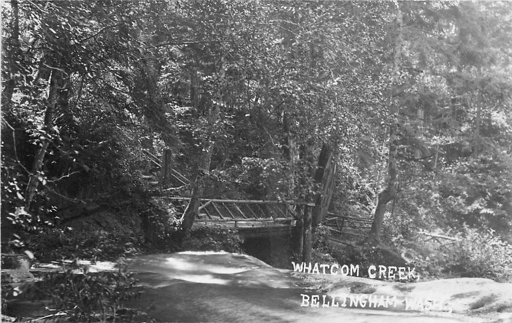 c1910 Bellingham Washington Whatcom  Creek Grosart RPPC Postcard 25-7824
