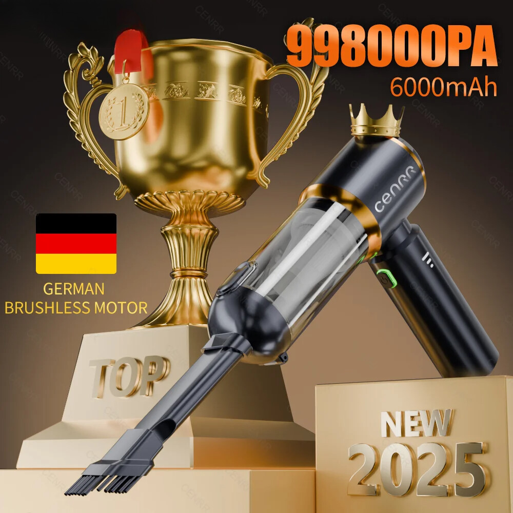 998000PA Car Vacuum Cleaner Mini Cordless Powerful Portable for Home Handheld