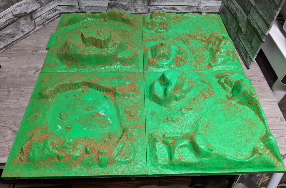 READ Vintage Marx Battleground Terrain Playset Lot, 4 12