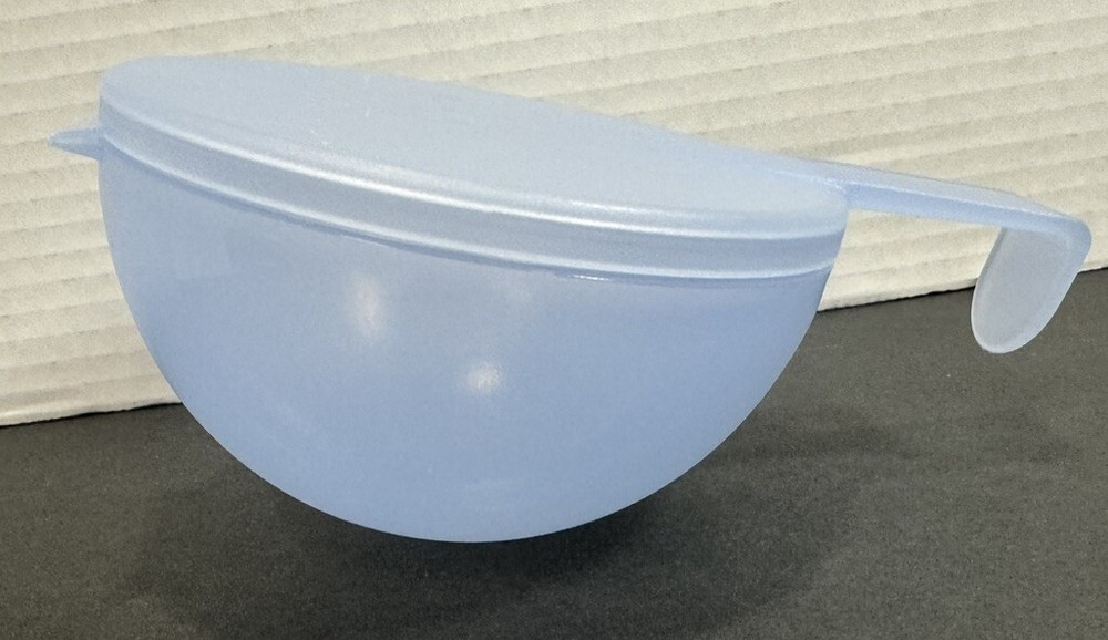 Tupperware Blue Forget Me Not Onion Tomato Hanging Storage with Attached Lid  