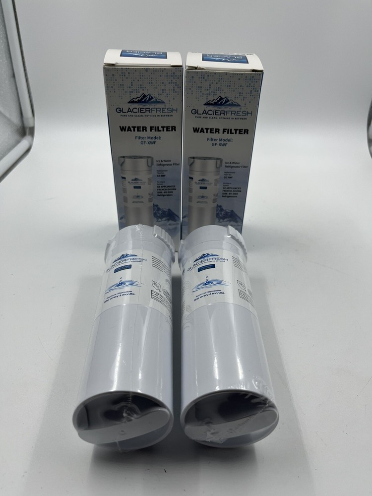 GLACIER FRESH GF-XWF Refrigerator Water Filter 2-Pack New Sealed