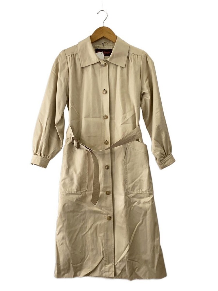 Yves Saint Laurent Long Trench Coat Single/ Steel Collar Coat/-/Cotton/