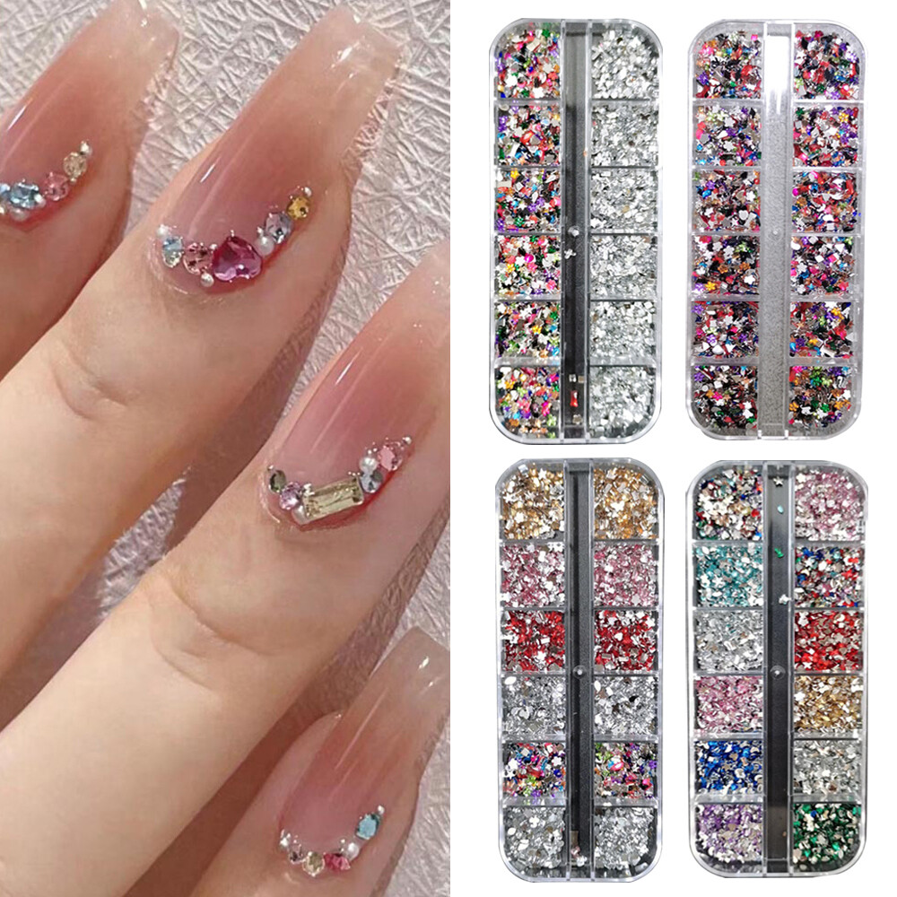 3D Holographic Butterfly Sequins Nail Art Glitter Foil Decals  