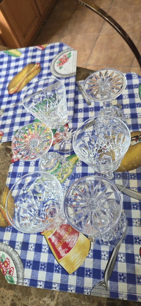 Waterford Lismore Classic Claret Red Wine Glasses Set of 6