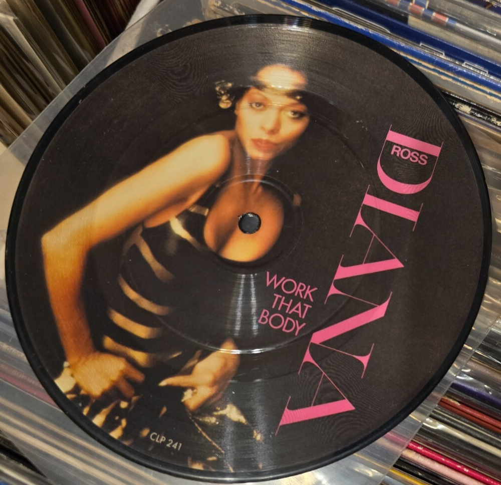 Diana Ross - Work that Body ~ Picture Disc CLP 241 Record Made in England ~