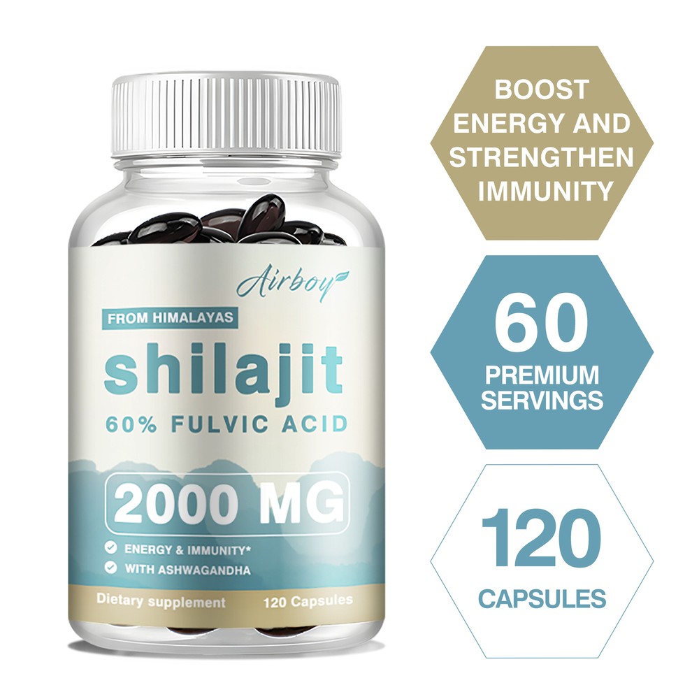 Shilajit 2000mg - Stress Relief, Improving Mental Clarity, Energy and Endurance