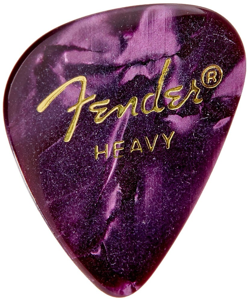 Fender 351 Premium Celluloid Guitar Picks - PURPLE, HEAVY 144-Pack (1 Gross)
