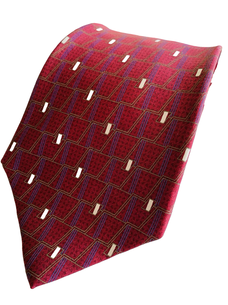Arrow Red 100% Imported Silk Men's Necktie - 3.75 Inch Base, 57 Inch Length