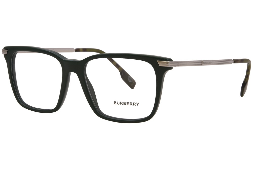 Burberry BE2378 4059 Green Full Rim Square Eyeglasses for Men 53mm