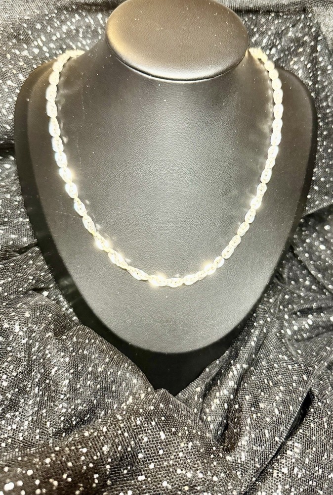 Handmade Necklace~ 18” Sterling Silver Unique Chain.  8g