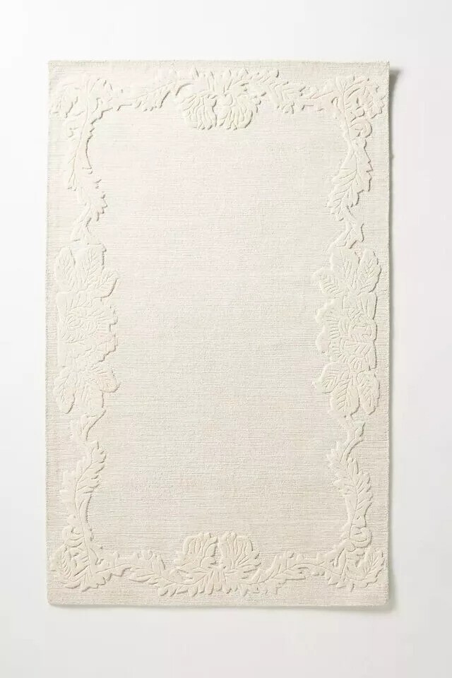 Alissa - Ivory, Hand-Tufted 100% Wool Soft Area Rug Carpet, 5x8, 6x9, 8x10, 9x12