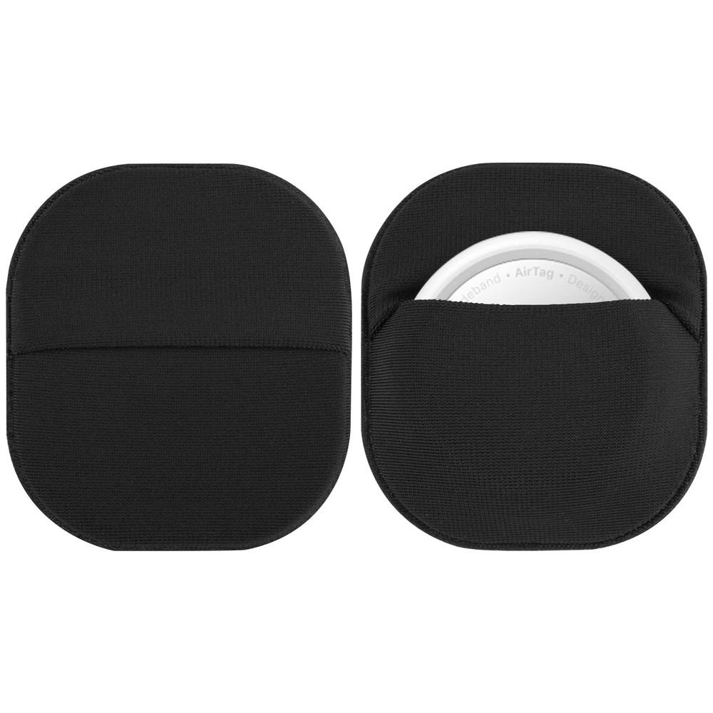 2-Pack Stick-On AirTag Holder Case with Protective Cover and Mount