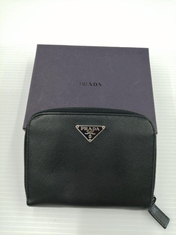 Prada M605A Genuine Leather Bifold Wallet for Men