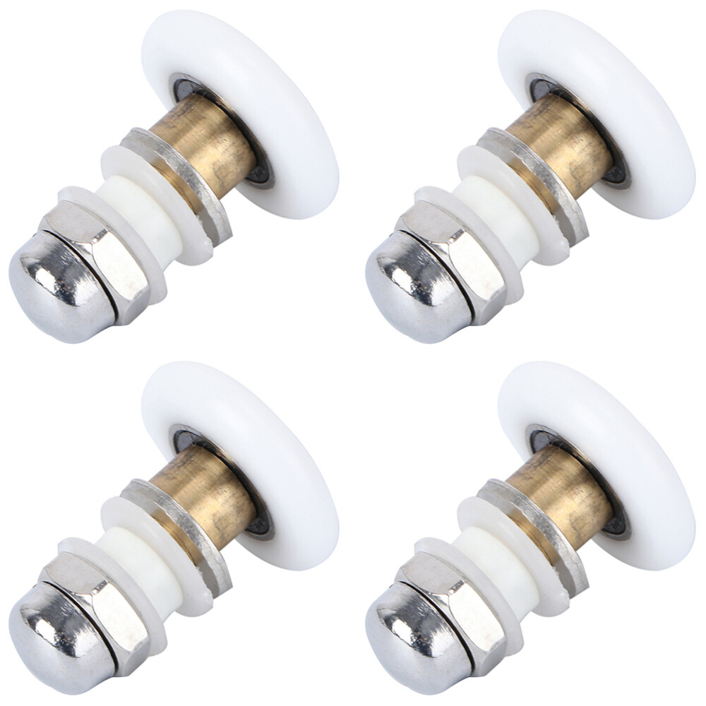 4 Pcs Shower Room Pulley Door Parts Accessories for Sliding