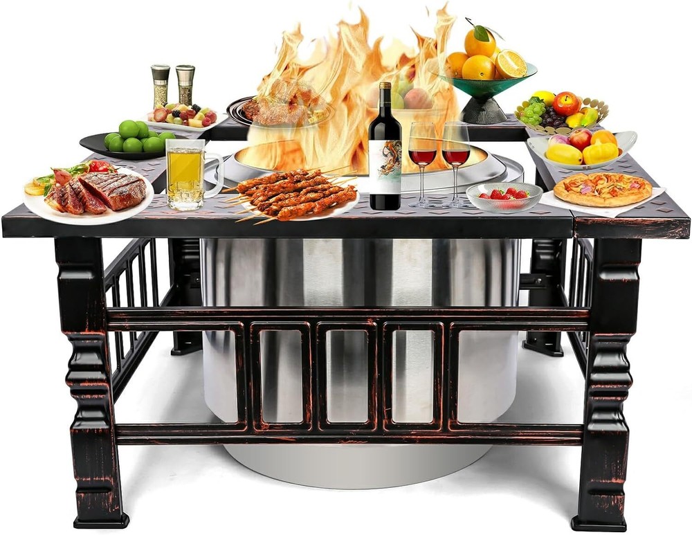 Fire Pit Surround Tabletop for Solo Stove Bonfire,Outdoor Accessories