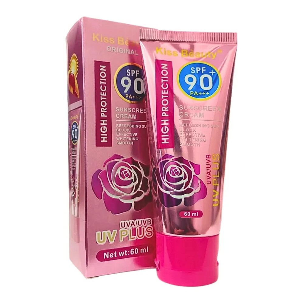 Kiss Beauty Sunblock Cream SPF90+ 60ml Exp 09/2029 Original