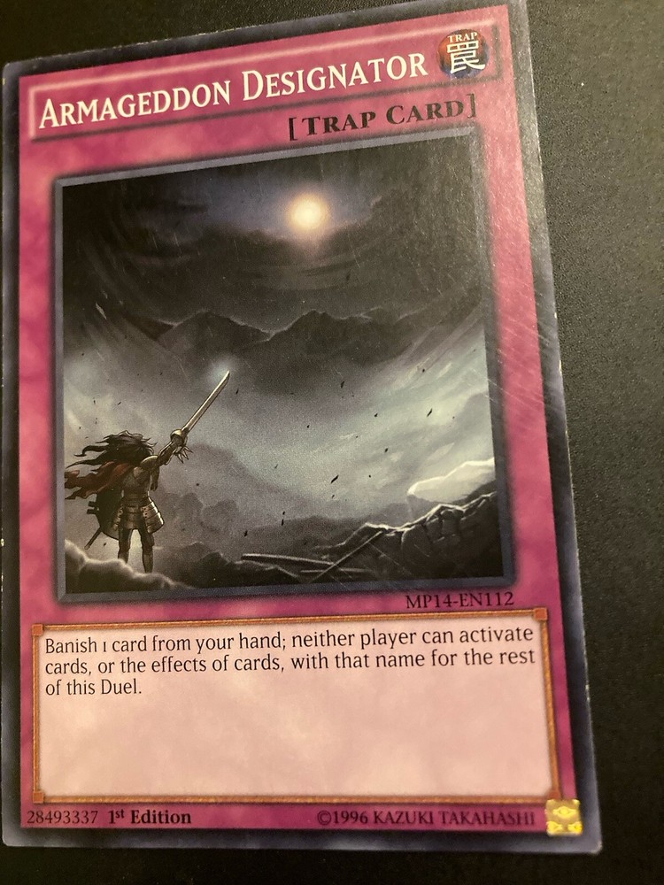 Armageddon Designator MP14-EN112 2014 Mega-Tins Unlimited Rare Yugioh Card