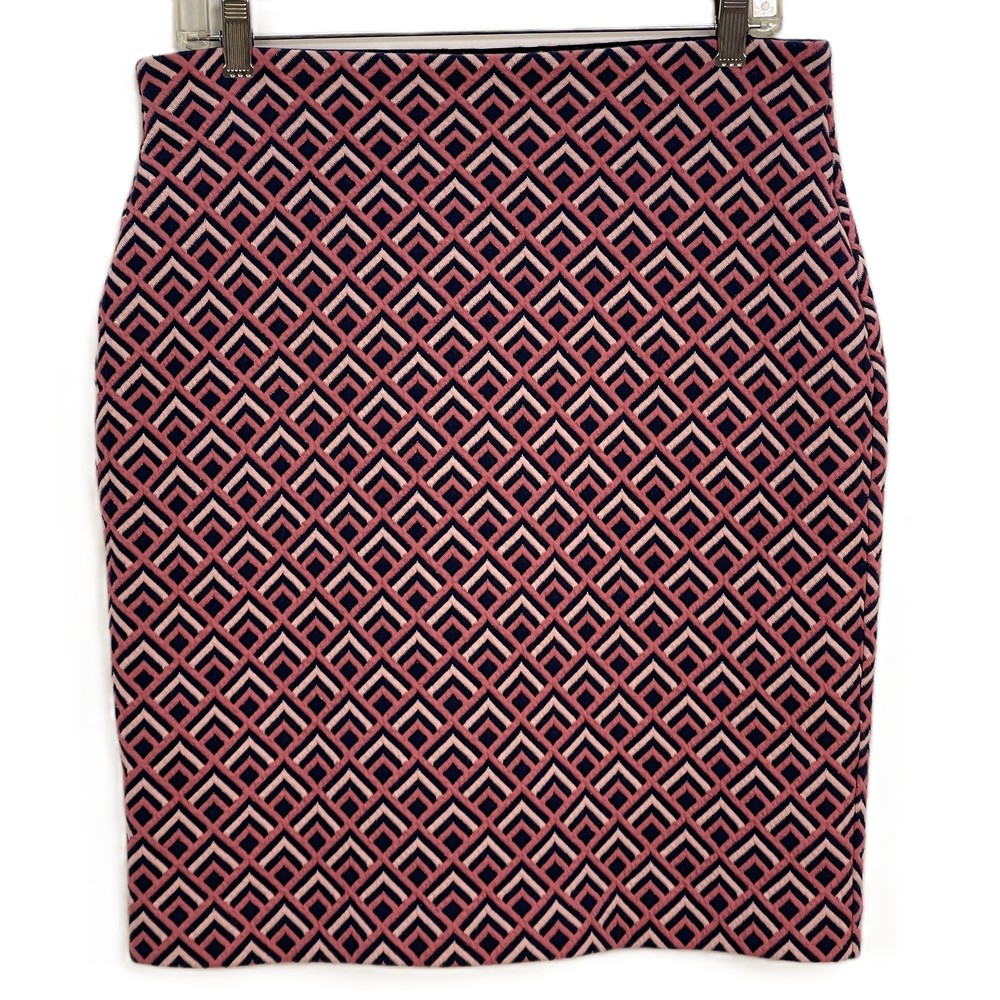 LOFT Diamond Geometric Pattern Pencil Skirt Size Medium