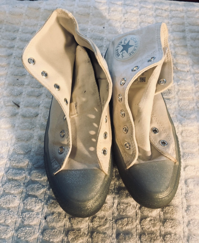 Women's toe glitter  Converse Chuck Taylor    Size 4.5