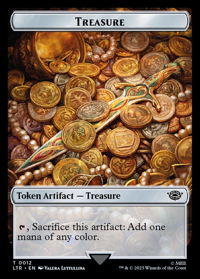 Treasure Token (012) The Lord of the Rings: Tales of Middle-earth LTR MTG Magic