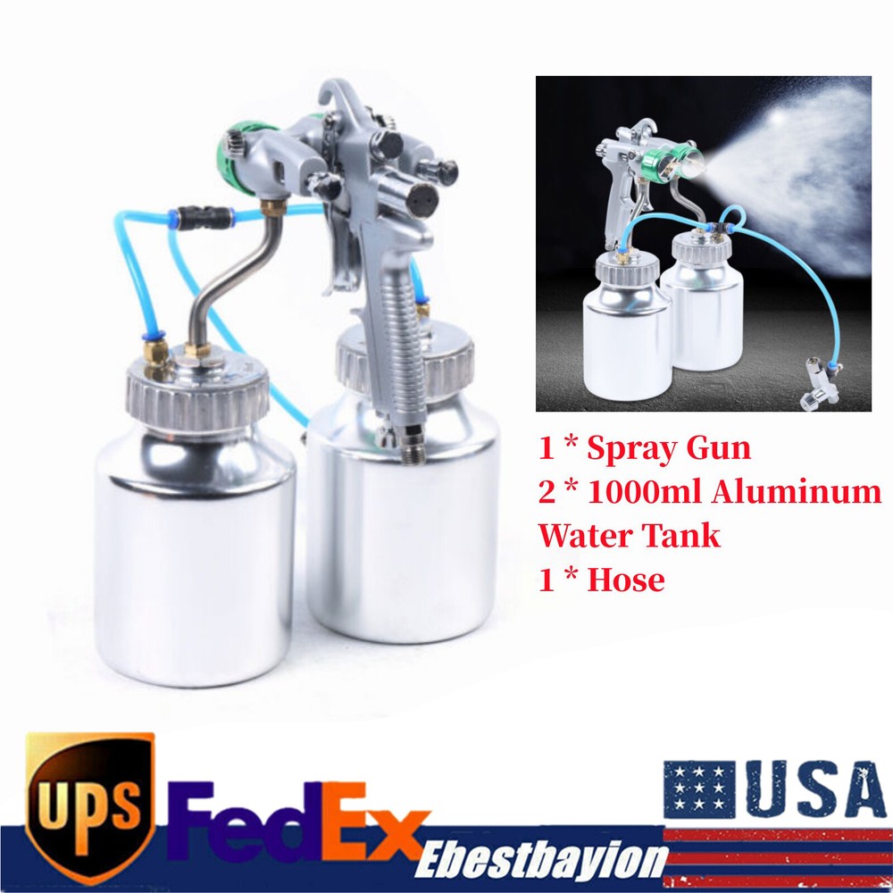 Handheld Auto Polyurethane Foam Spray Gun with Dual Head and 2x1L Tanks